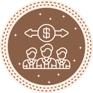 takım web simgesi vektör illüstrasyonu