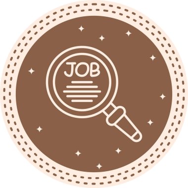 Büyütme cam ağ ikonu vektör illüstrasyonu