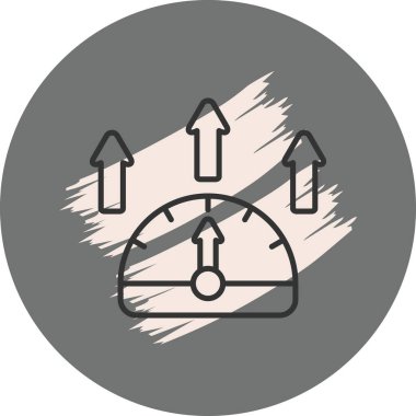 Performans web simgesi vektör illüstrasyonu