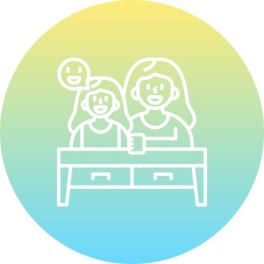 Üst web simgesi vektör illüstrasyonu