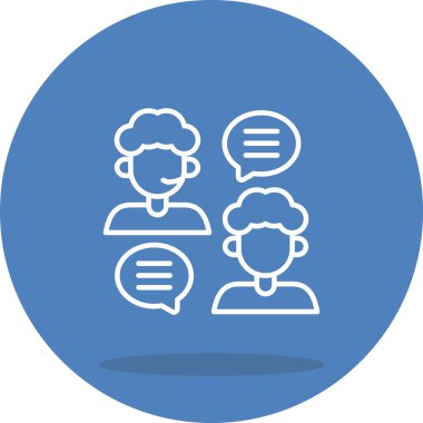 Konuşma web simgesi vektör illüstrasyonu