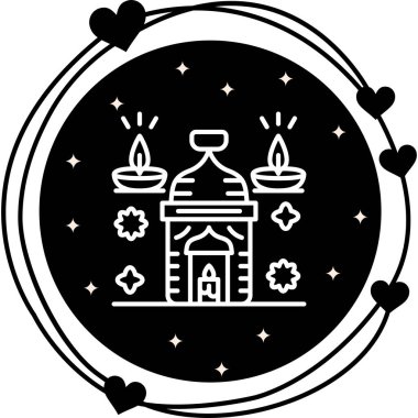 mum ağ ikonu vektör illüstrasyonu