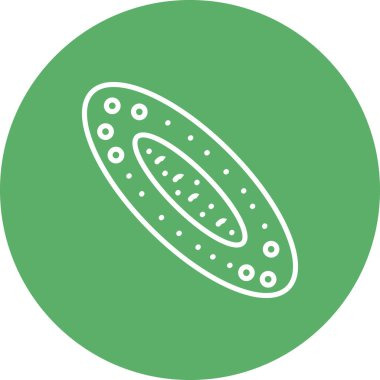 Moda biçiminde silindirik vektör simgesi