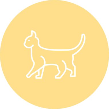 Kedi Eşsiz Soyut Damgalama Grafik ŞekliName