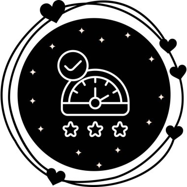 Performans web simgesi vektör illüstrasyonu