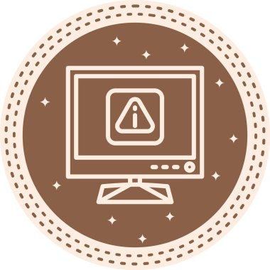 Hata web simgesi vektör illüstrasyonu