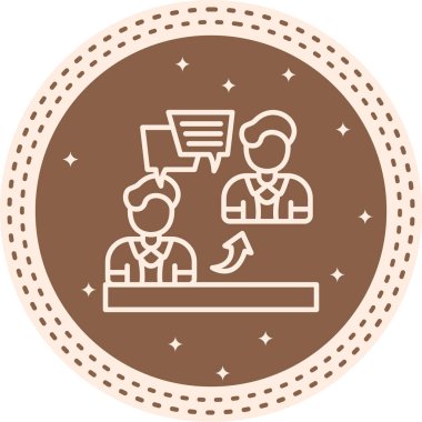 İletişim Zarif Modern Yaratıcı Sanat Sembolü