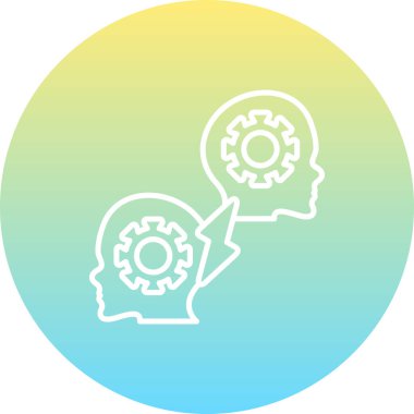 Çakışma Çözünürlüğü Web simgesi vektör çizimi