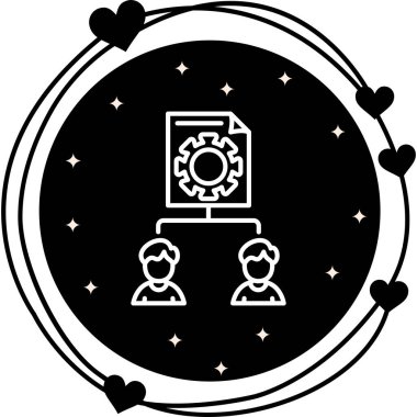 Proje web simgesi vektör illüstrasyonu