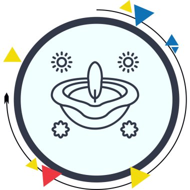 Diya Dinamik Modern Yaratıcı Vektör Varlığı