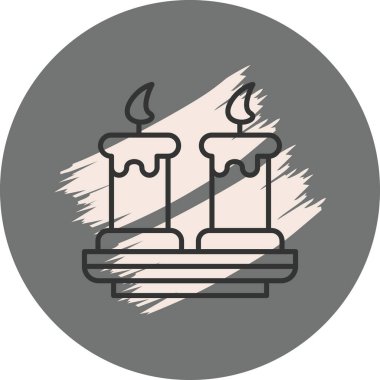 mum ağ ikonu vektör illüstrasyonu