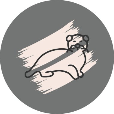 Susamuru simgesi vektör çizimi