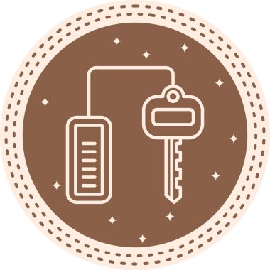 Birleşik Anahtar Gelişmiş İşlevsel Web Arayüzü Sembolü