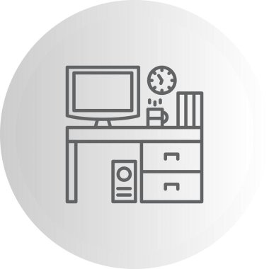 Çalışma Alanı Dengeli Profesyonel Markalaşma Grafik Sembolü