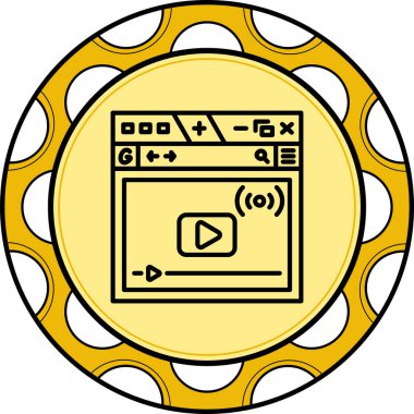 Canlı Profesyonel Düz Grafik Sembolü