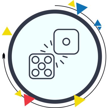 Domino Minimum Düz Yaratıcı Grafik Tasarımı