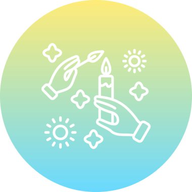 mum ağ ikonu vektör illüstrasyonu