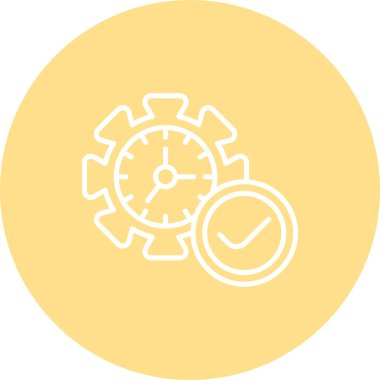 Zaman Yönetimi Zarif Dengeli Düz Sanat Özelliği