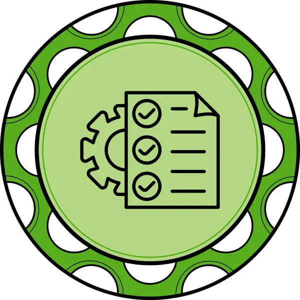 Proje Yönetimi web simgesi vektör illüstrasyonu