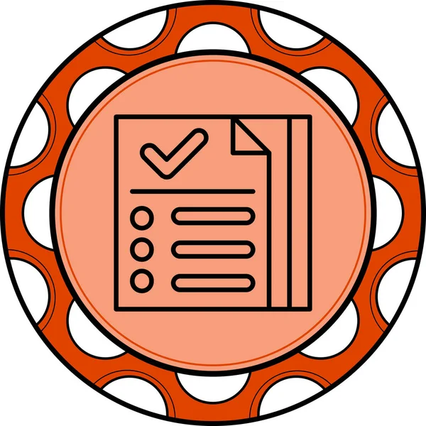 Belge Simgesi. Web Kullanımı için Basit Vektör İllüstrasyonu.