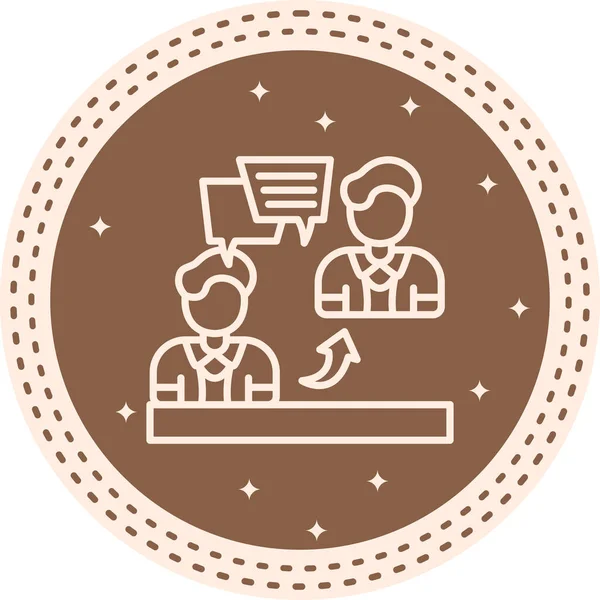 İletişim Zarif Modern Yaratıcı Sanat Sembolü