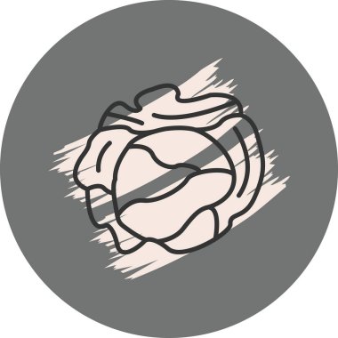 Lahana Ağı simgesinin vektör illüstrasyonu