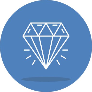 elmas satırı simgesi, vektör çizim