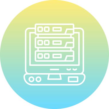 Sunucu Denetimi Zarif Modern Yaratıcı Sanat Sembolü