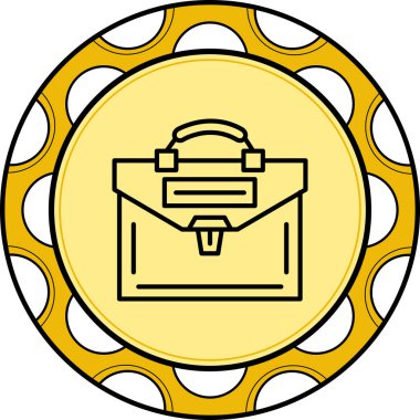 Evrak Çantası'nı web simge vektör çizim