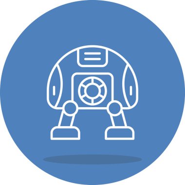 Robot simgesi, modern vektör illüstrasyonu