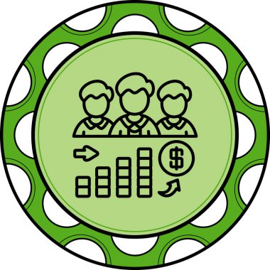 yönetim web simgesi vektör illüstrasyonu