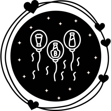 Balonlar Dengeli Modern Tasarım Elementi