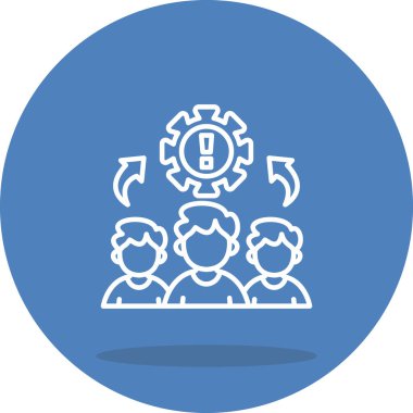 takım web simgesi vektör illüstrasyonu