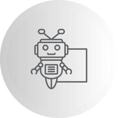 Robot Zarif Minimum Dijital Tasarım Özelliği