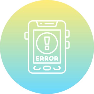 Hata web simgesi vektör illüstrasyonu