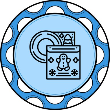 Müzik Albümü Web simgesi vektör çizimi