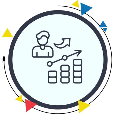 Büyüme Dengeli Düz Modern Tasarım Elementi