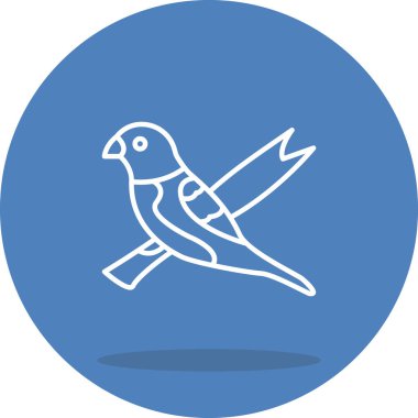 Göğüs simgesi basit düz illüstrasyon