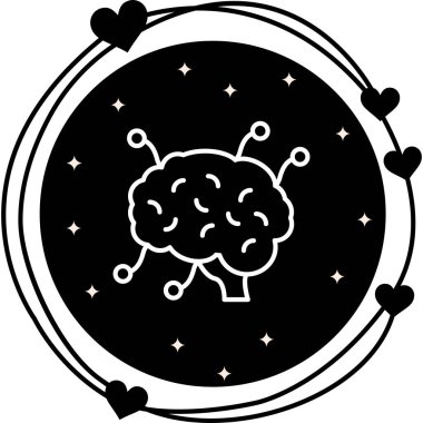 Akıl Haritası Zarif Dijital Tasarım Sembolü