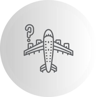 Bilinmeyen Uçuş Minimum Düz Kullanıcı Deneyimi Sembolü