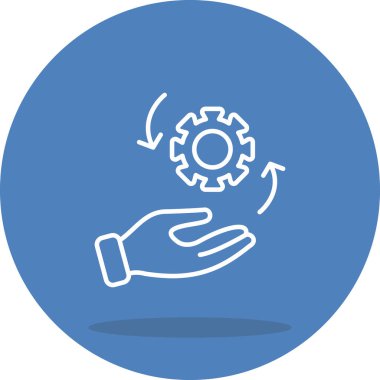 yönetim web simgesi vektör illüstrasyonu