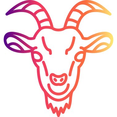 Keçi simgesi vektör illüstrasyon tasarımı