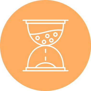 Kum saati. Web simgesi basit illüstrasyon