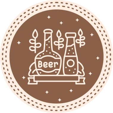 Bira şişesi Modern Dijital Tasarım Elementi