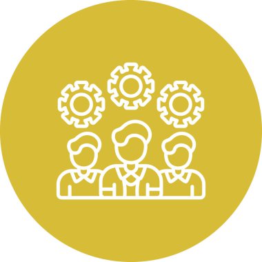 takım web simgesi vektör illüstrasyonu