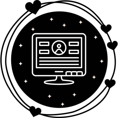 Web simgesi vektör illüstrasyonunda Günlük Kaydı