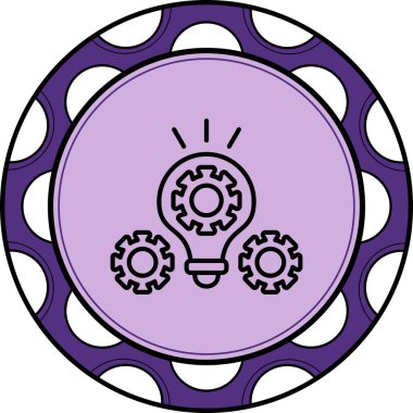 Proje Yönetimi web simgesi vektör illüstrasyonu