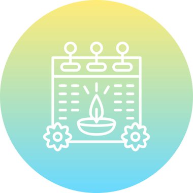 Diwali Takvimi Profesyonel Yenilikçi Düz Tasarım Düzeni