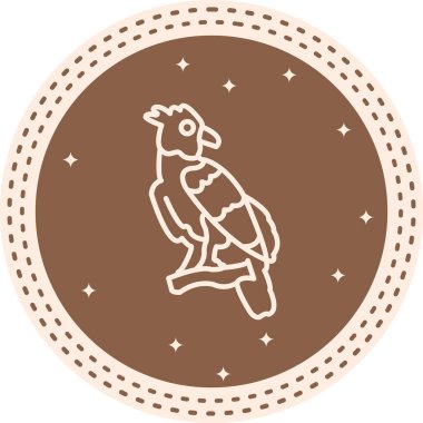 Harpy Eagle simge vektör çizimi tasarımı