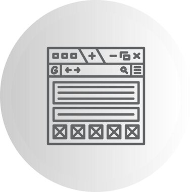 Tel çerçeve ikonu vektör çizimi tasarımı